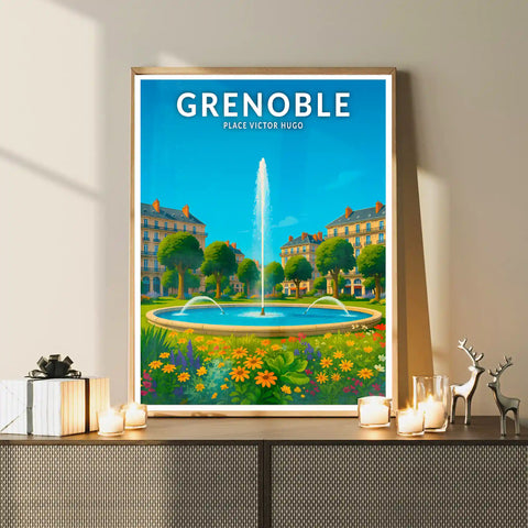 Affiche - Grenoble - Place Victor Hugo