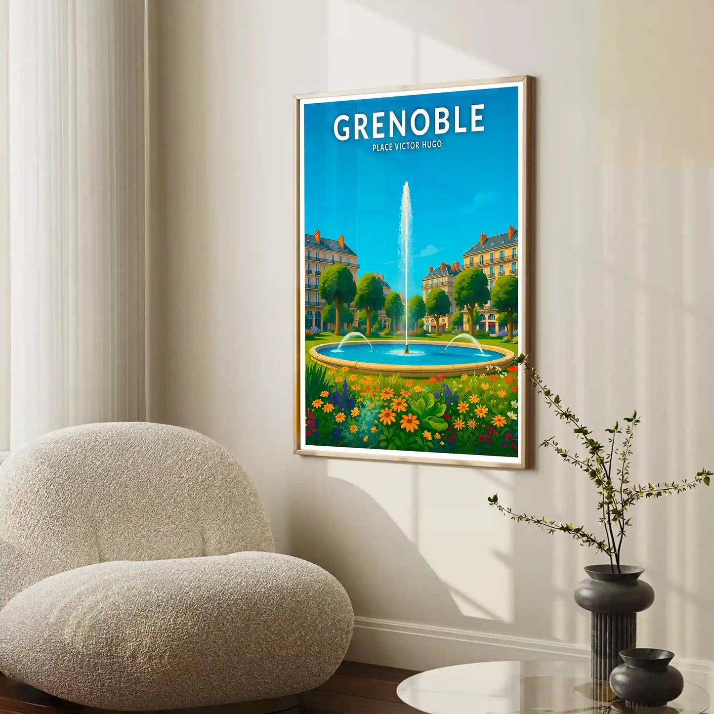 Affiche - Grenoble - Place Victor Hugo