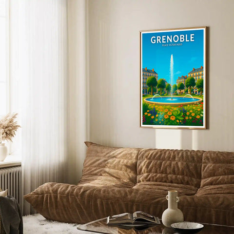Affiche - Grenoble - Place Victor Hugo