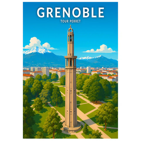 Affiche - Grenoble - Tour Perret