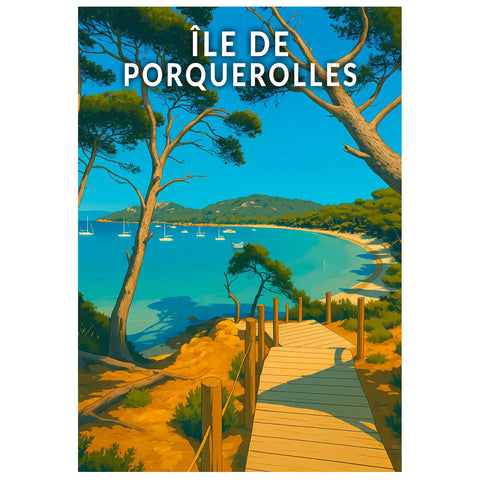 Affiche - Île de Porquerolles