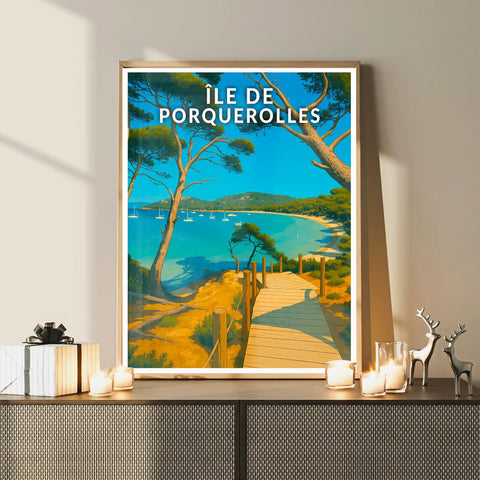 Affiche - Île de Porquerolles
