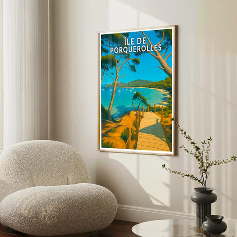 Affiche - Île de Porquerolles