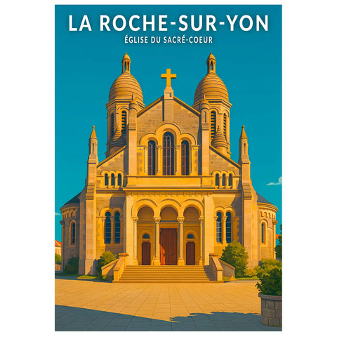 Affiche - La Roche-sur-Yon - Église du Sacré-Coeur