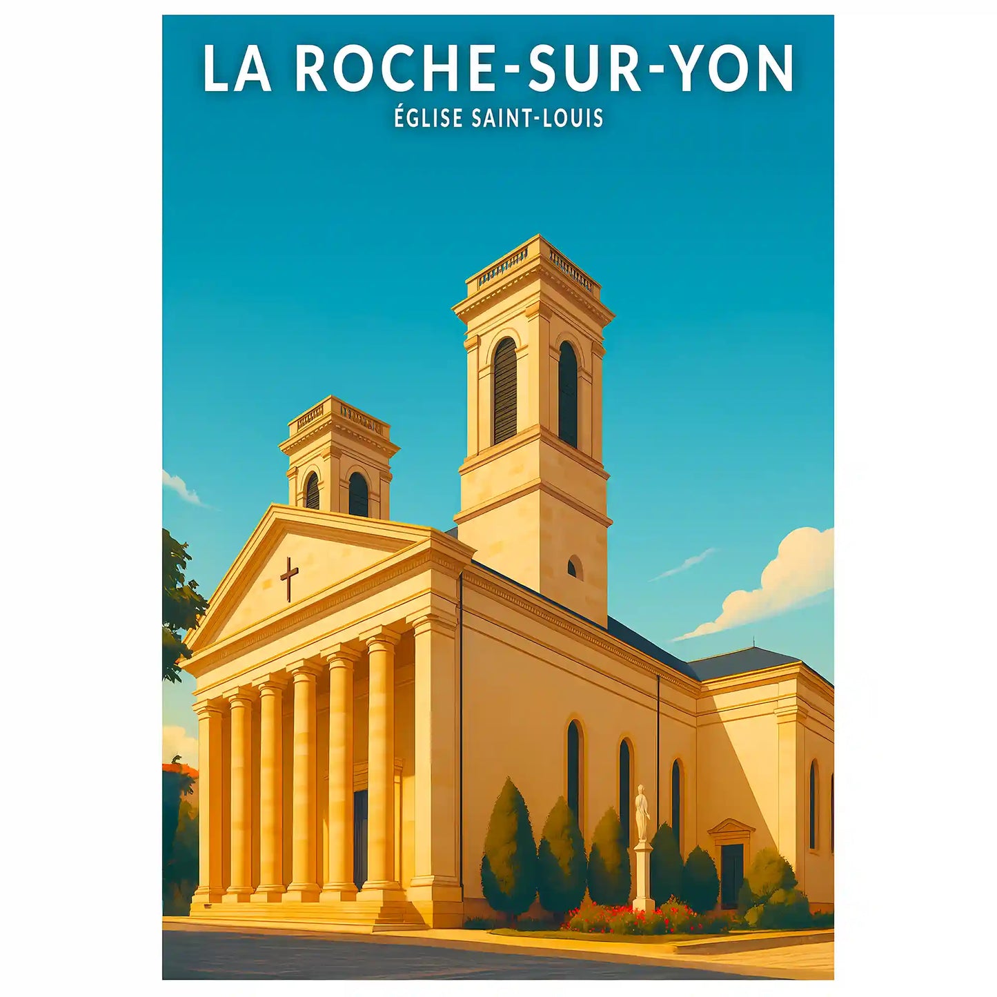 Affiche - La Roche-sur-Yon - Église Saint-Louis