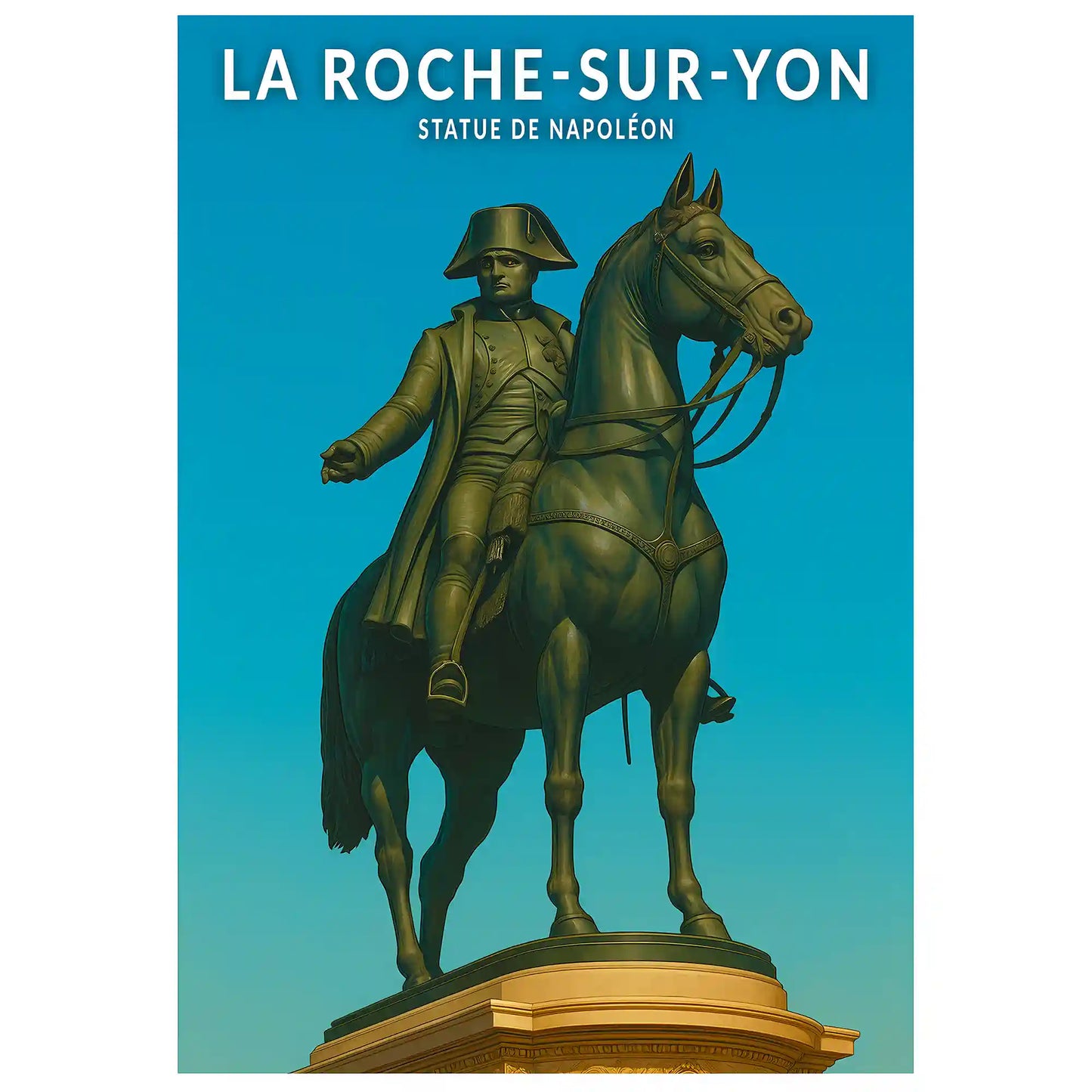 Affiche - La Roche-sur-Yon - Statue de Napoléon