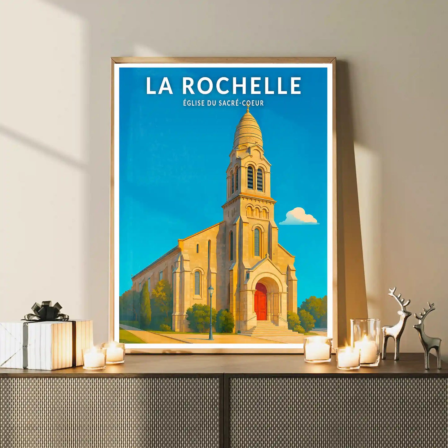 Affiche - La Rochelle - Église du Sacré-Coeur