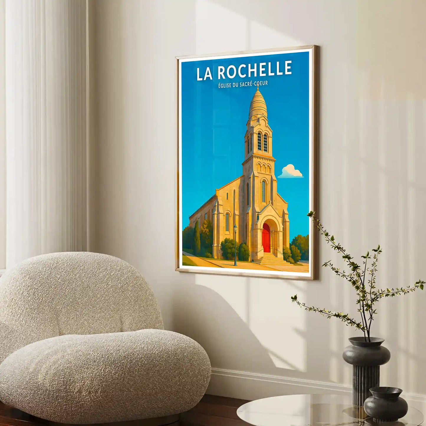 Affiche - La Rochelle - Église du Sacré-Coeur