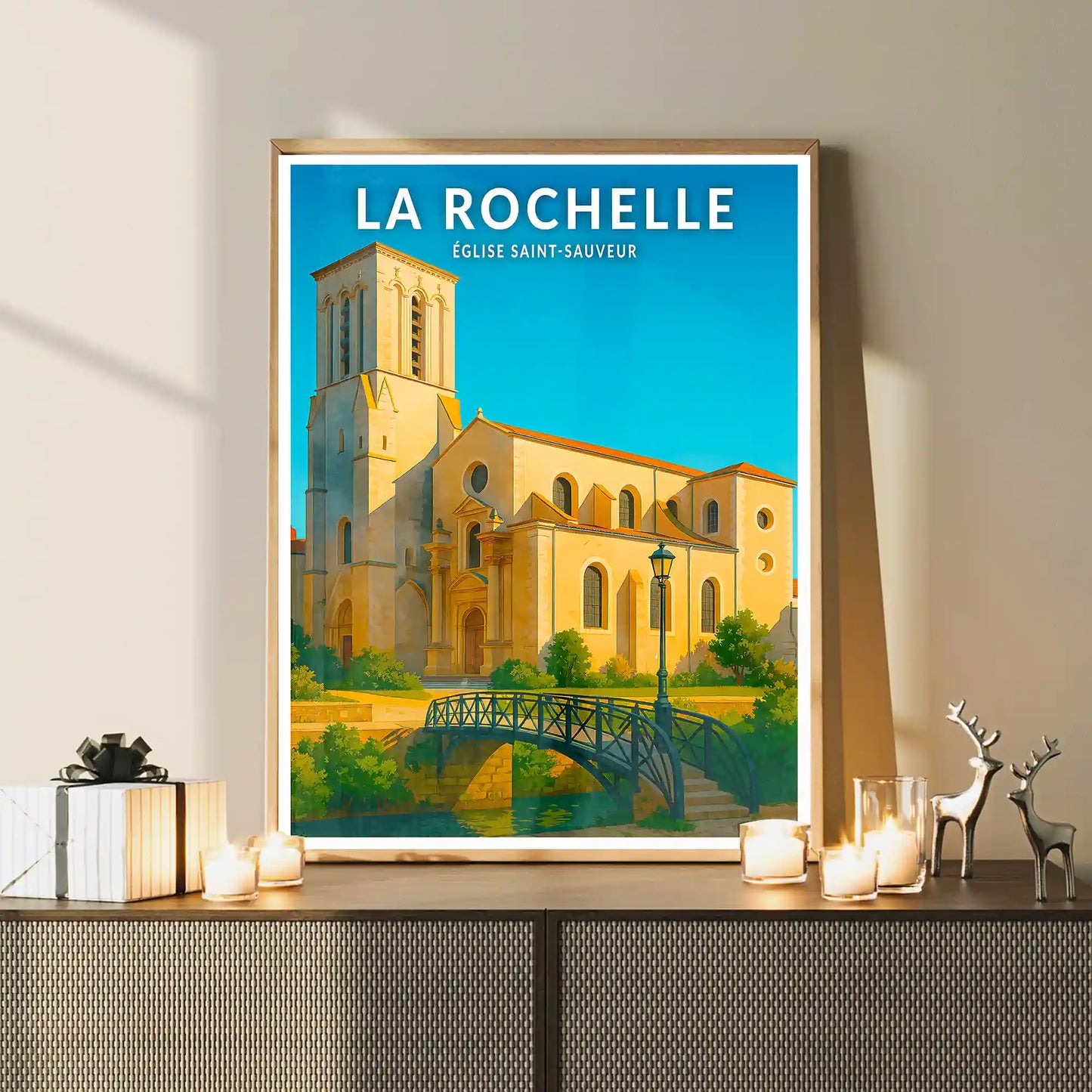 Affiche - La Rochelle - Église Saint-Sauveur