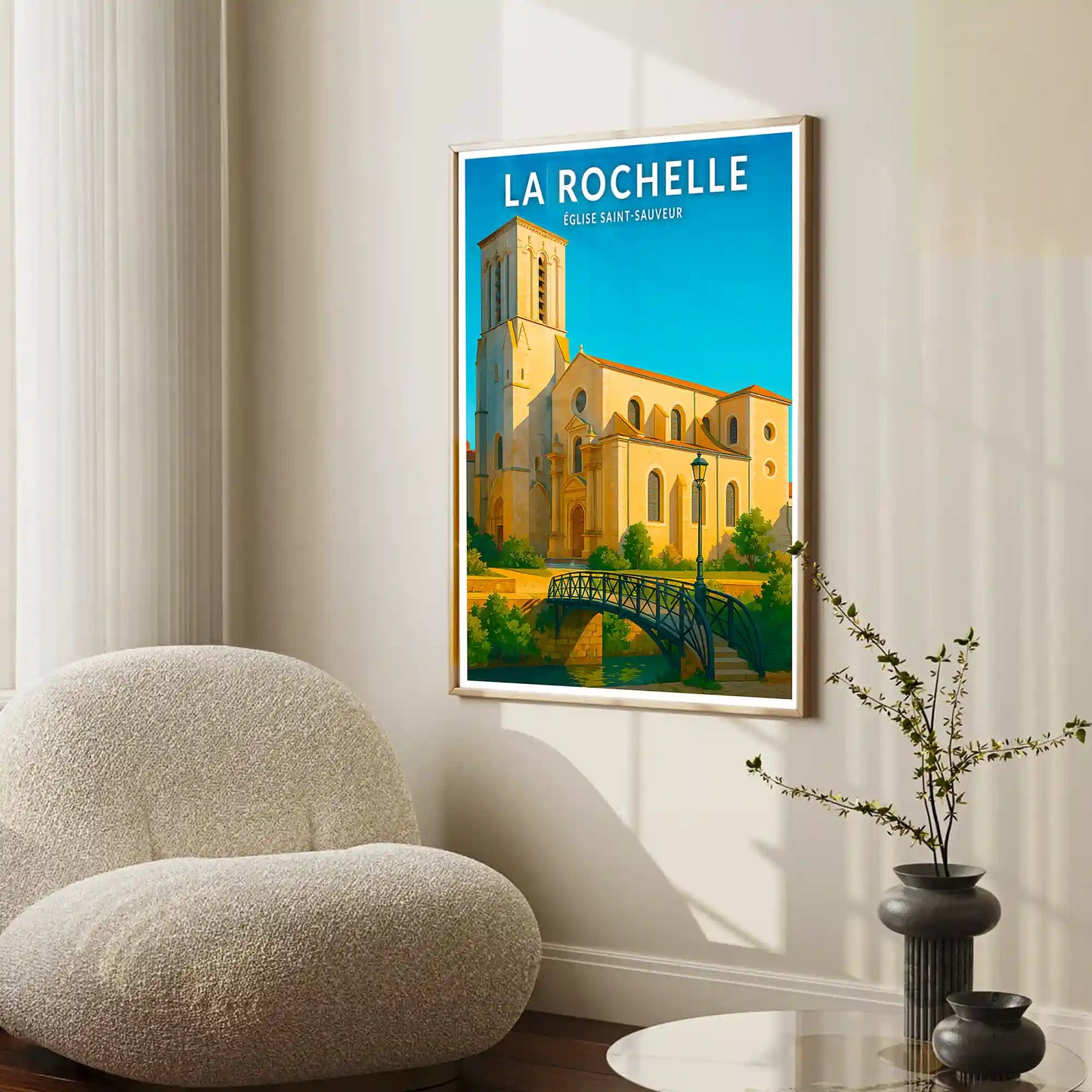 Affiche - La Rochelle - Église Saint-Sauveur
