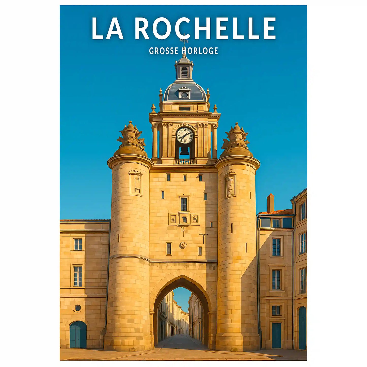 Affiche - La Rochelle - Grosse Horloge