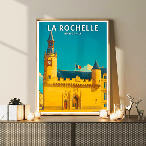 Affiche - La Rochelle - Hôtel de Ville