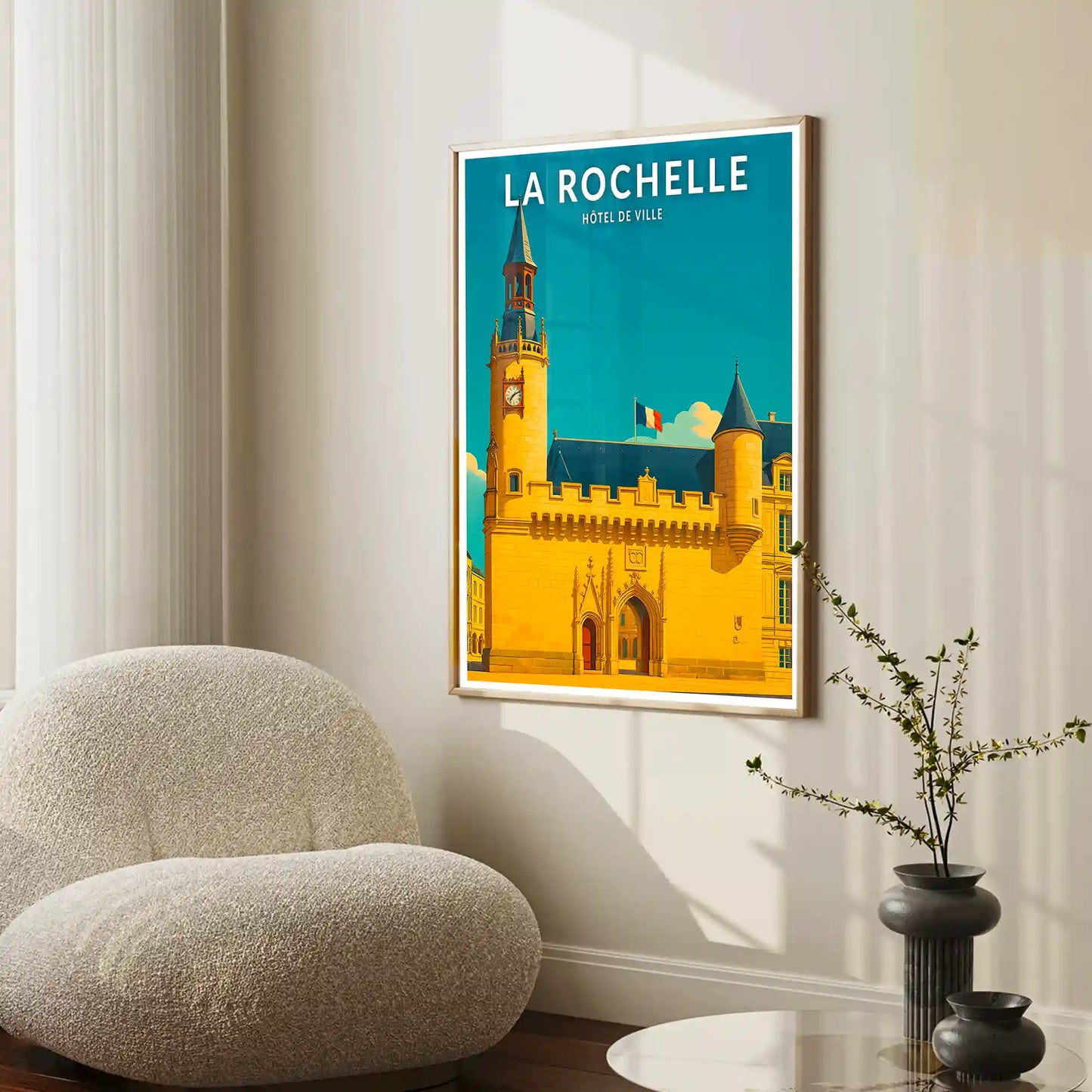 Affiche - La Rochelle - Hôtel de Ville