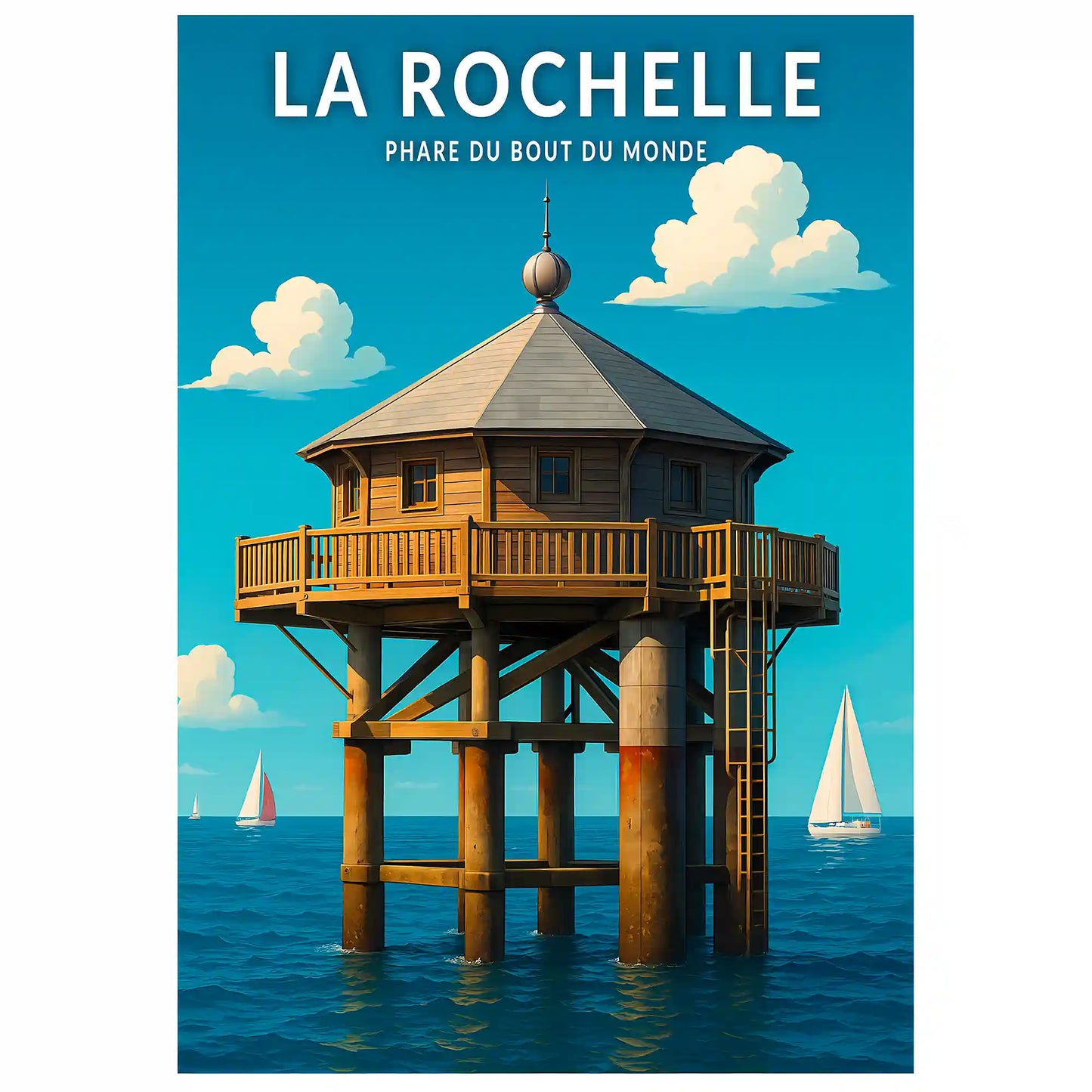 Affiche - La Rochelle - Phare du Bout du Monde