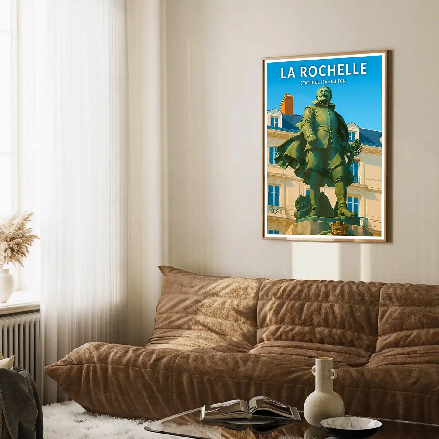 Affiche - La Rochelle - Statue de Jean Guiton