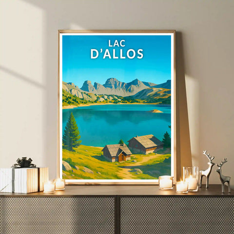 Affiche - Lac d'Allos