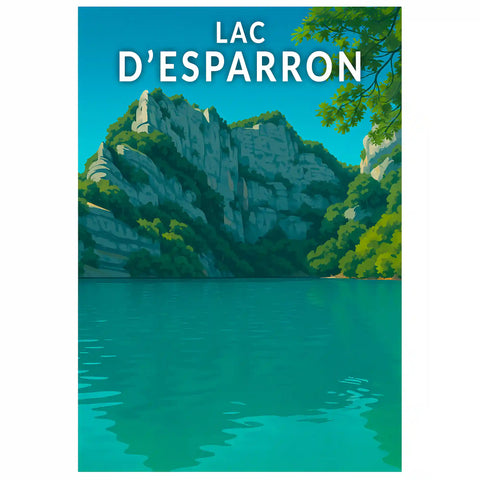 Affiche - Lac d'Esparron