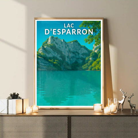 Affiche - Lac d'Esparron