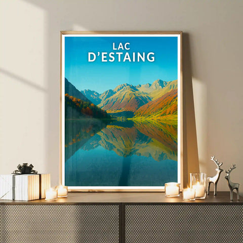 Affiche - Lac d'Estaing