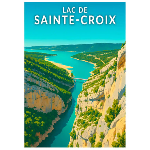 Affiche - Lac de Sainte-Croix