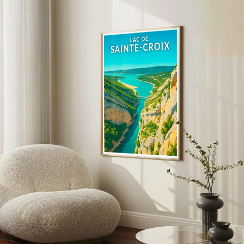 Affiche - Lac de Sainte-Croix