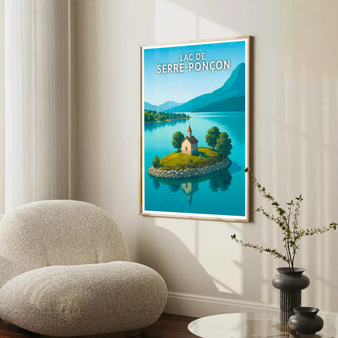 Affiche - Lac de Serre-Ponçon