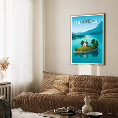 Affiche - Lac de Serre-Ponçon