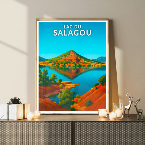 Affiche - Lac du Salagou