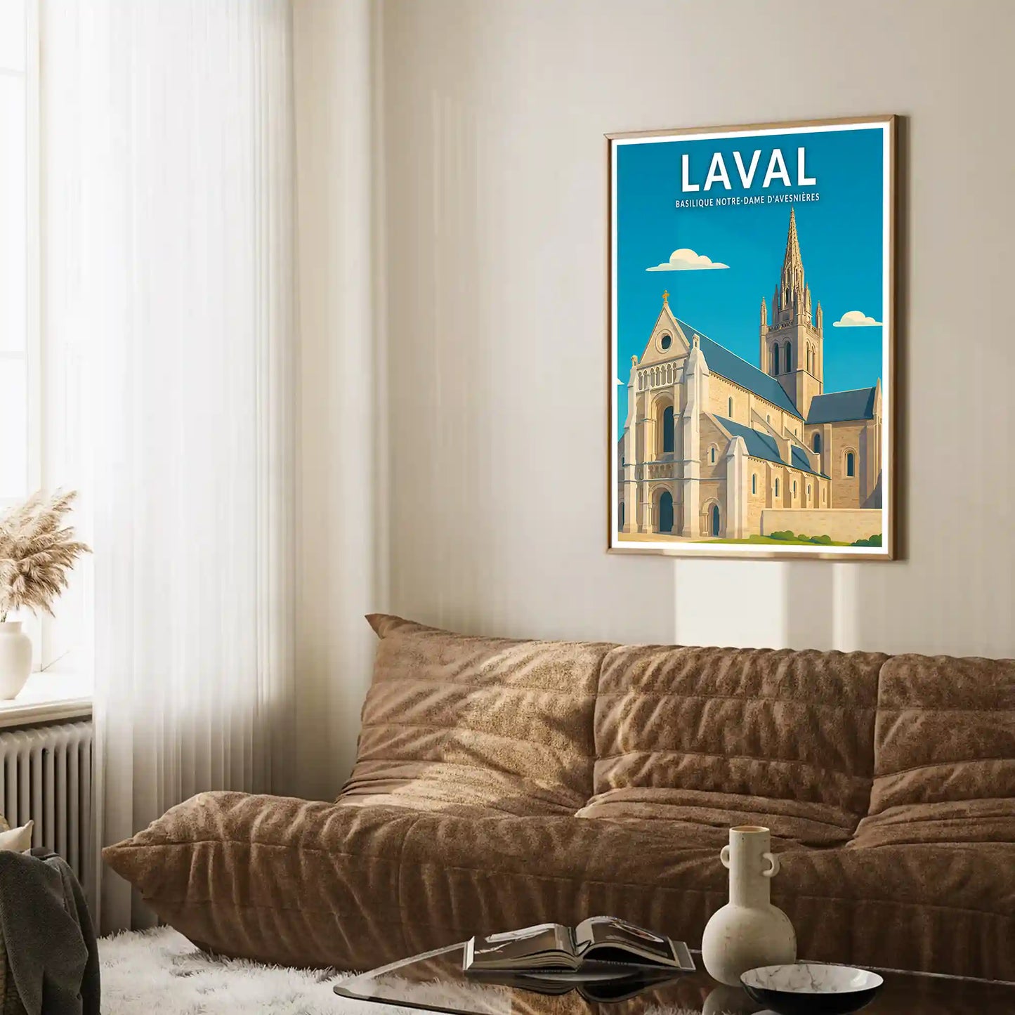 Affiche - Laval - Basilique Notre-Dame d'Avesnières