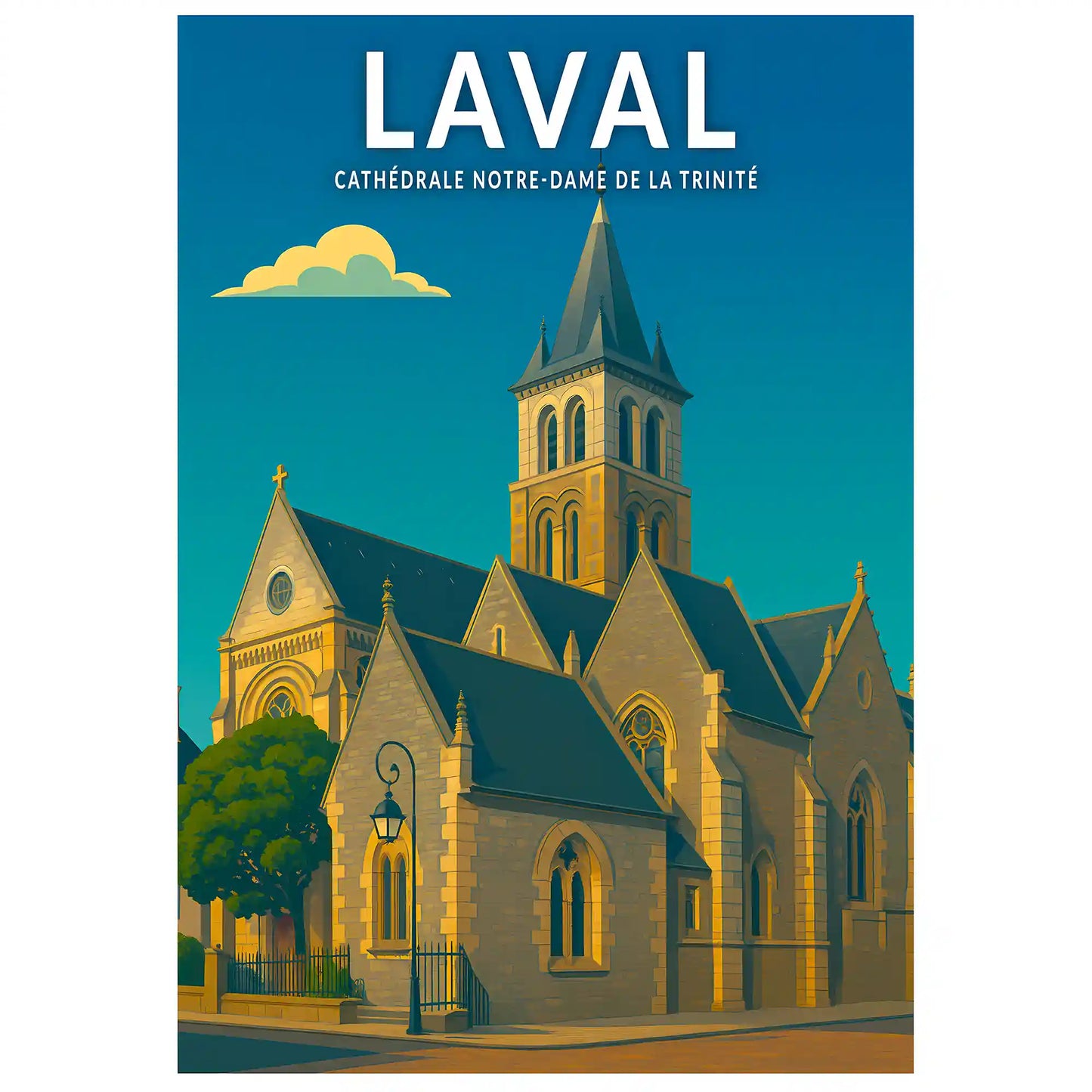 Affiche - Laval - Cathédrale Notre-Dame de la Trinité