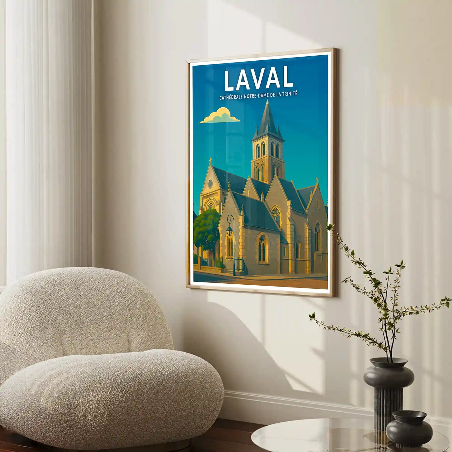 Affiche - Laval - Cathédrale Notre-Dame de la Trinité