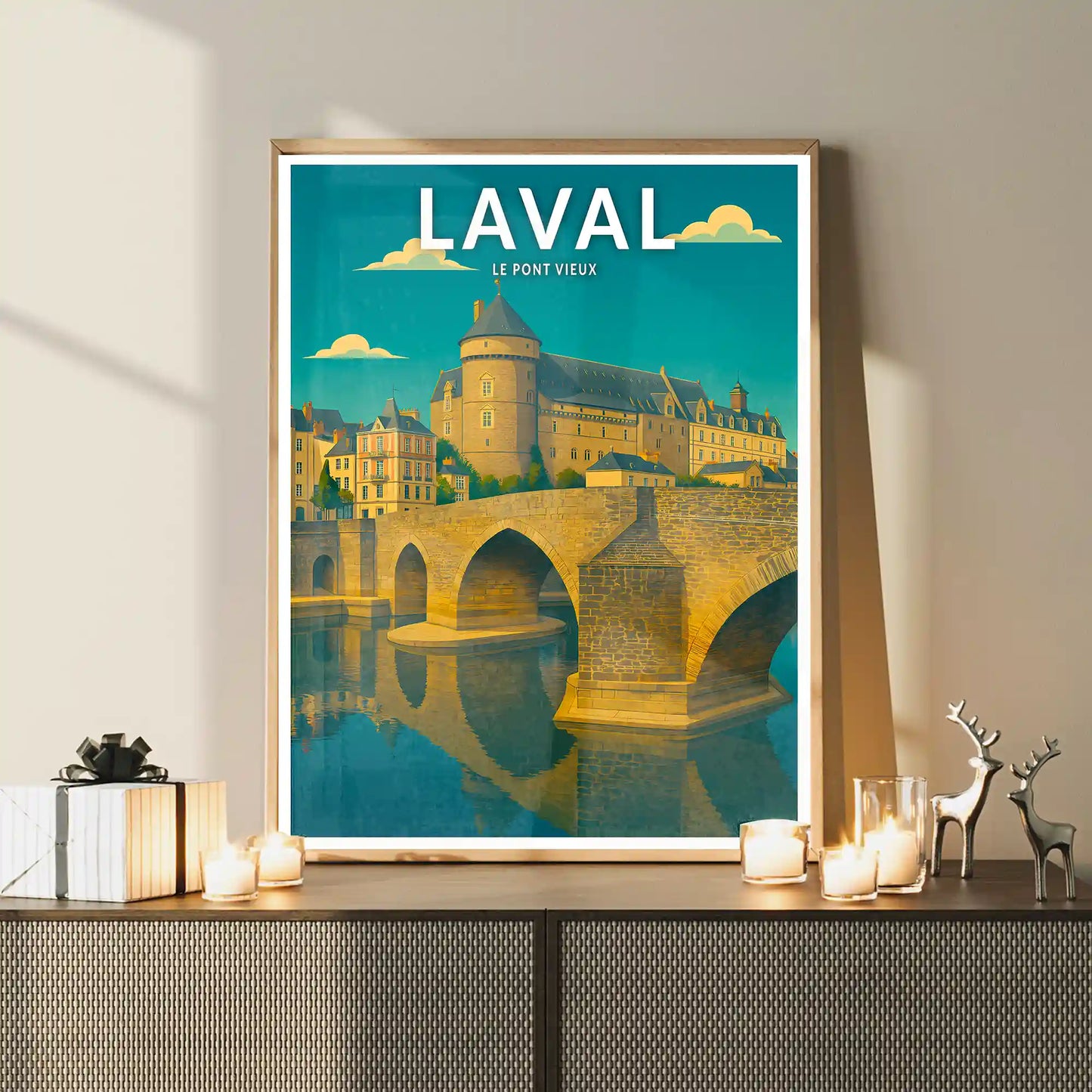 Affiche - Laval - Le Pont Vieux