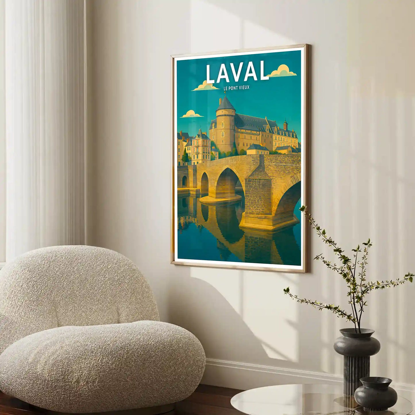 Affiche - Laval - Le Pont Vieux