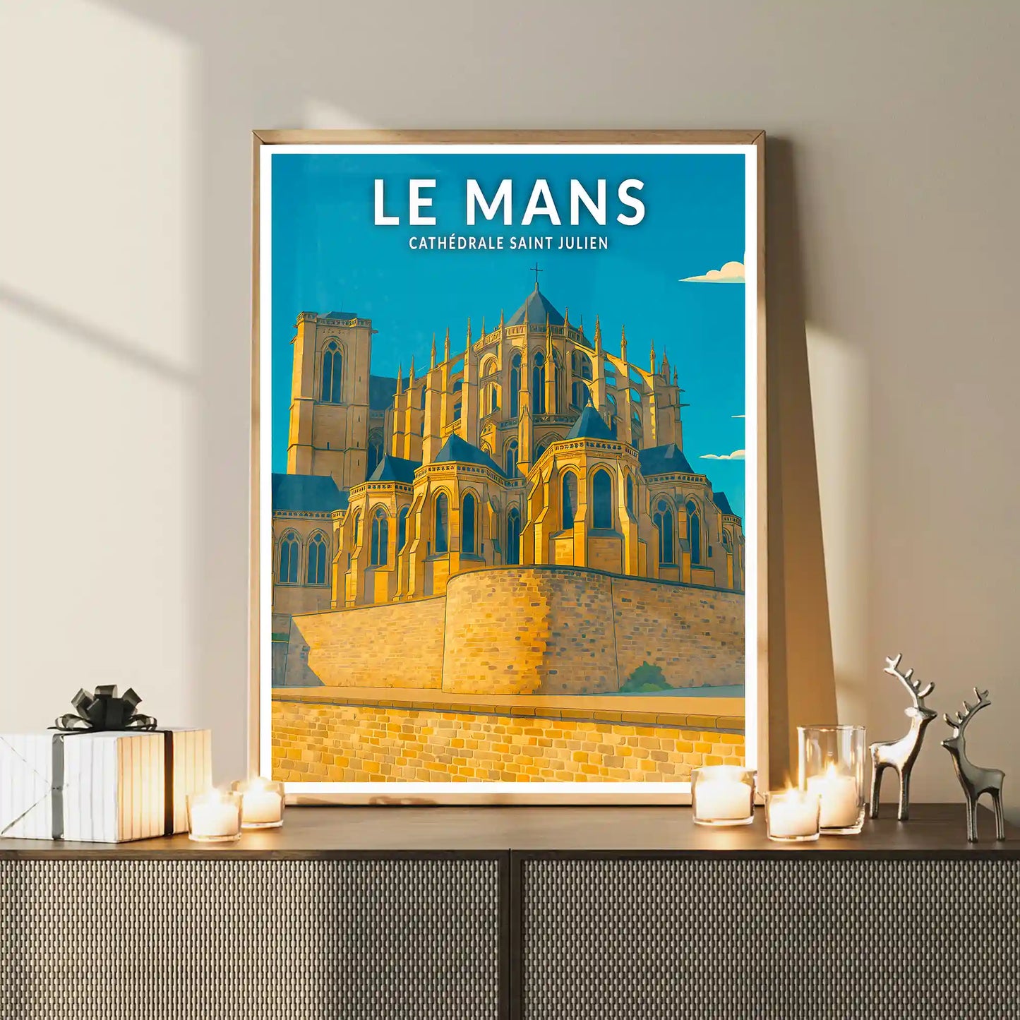 Affiche - Le Mans - Cathédrale Saint-Julien