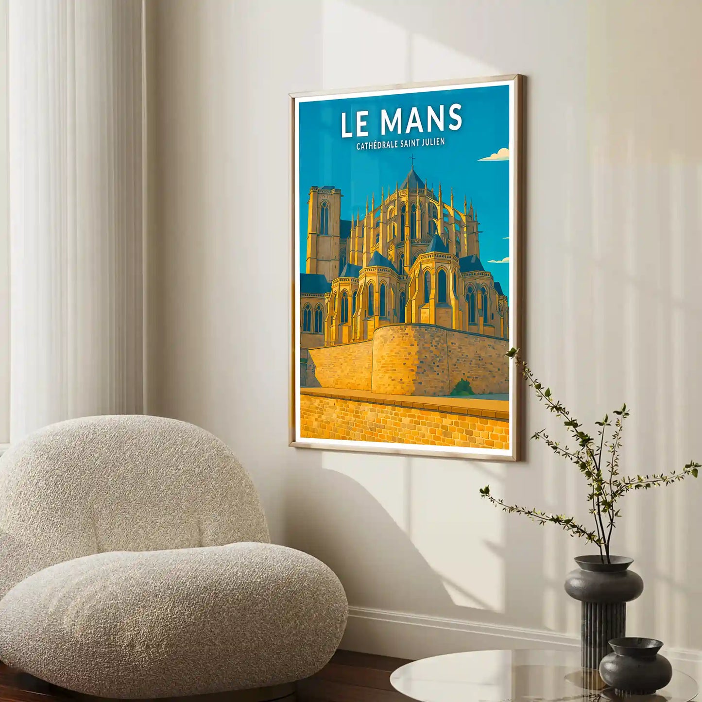 Affiche - Le Mans - Cathédrale Saint-Julien