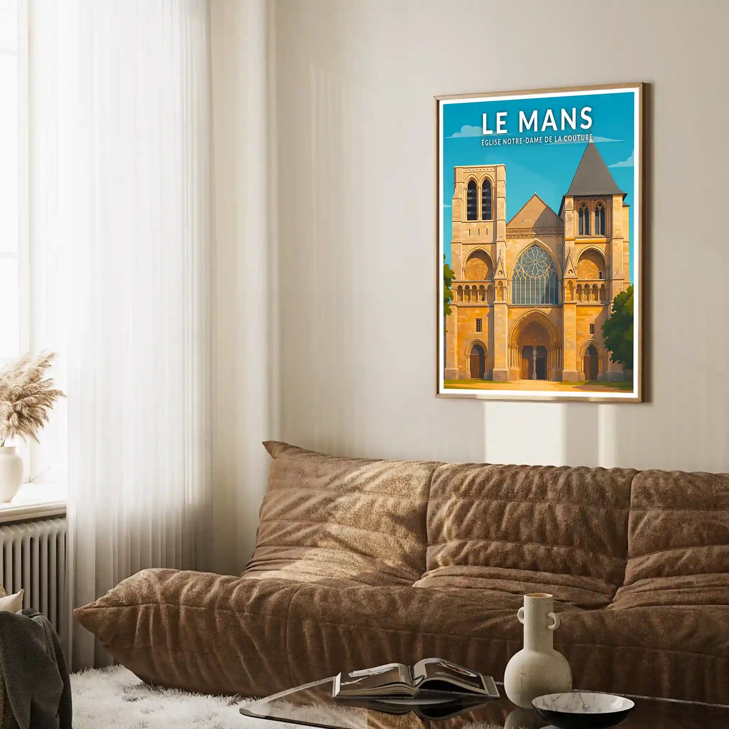 Affiche - Le Mans - Église-Notre-Dame-de-la-Couture