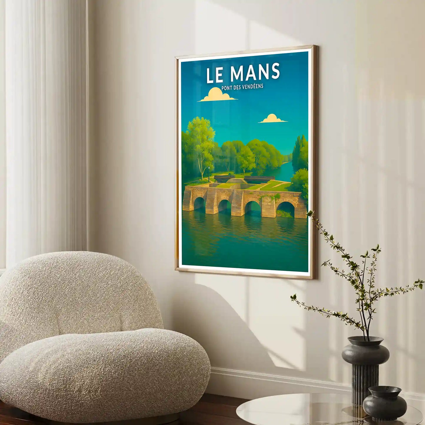 Affiche - Le Mans - Pont des Vendéens