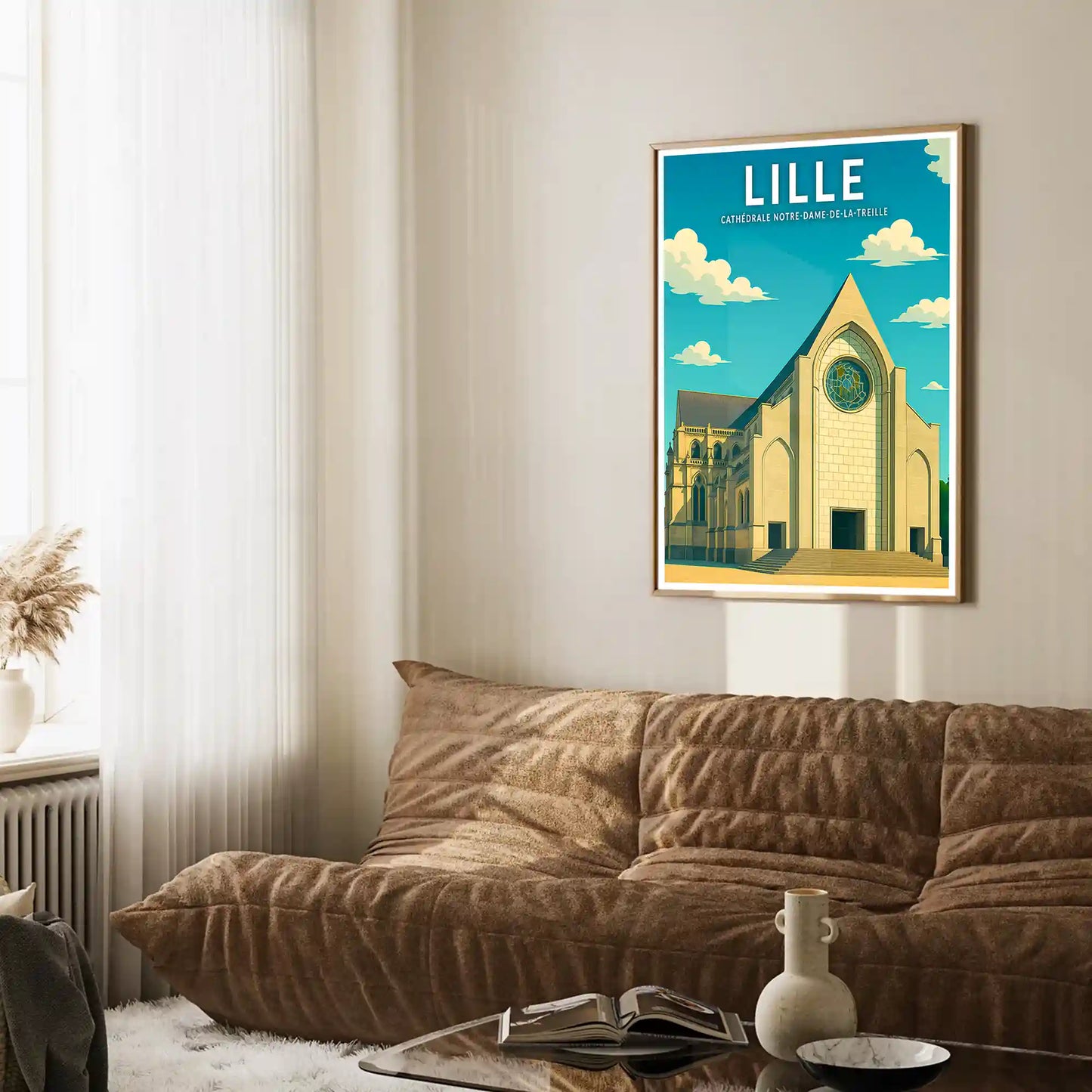 Affiche - Lille - Cathédrale Notre-Dame-de-la-Treille