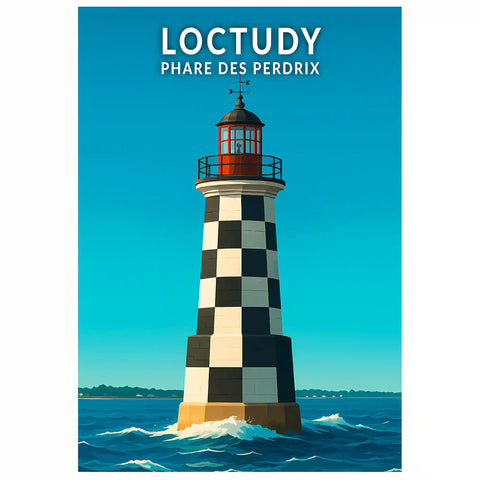 Affiche - Loctudy - Phare des Perdrix