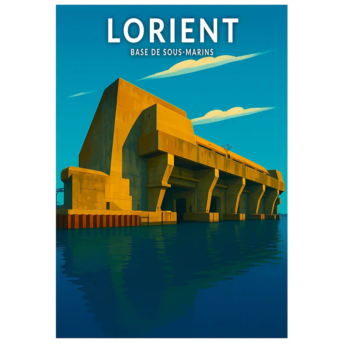 Affiche - Lorient - Base de Sous-Marins