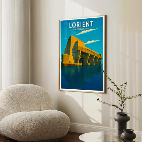 Affiche - Lorient - Base de Sous-Marins
