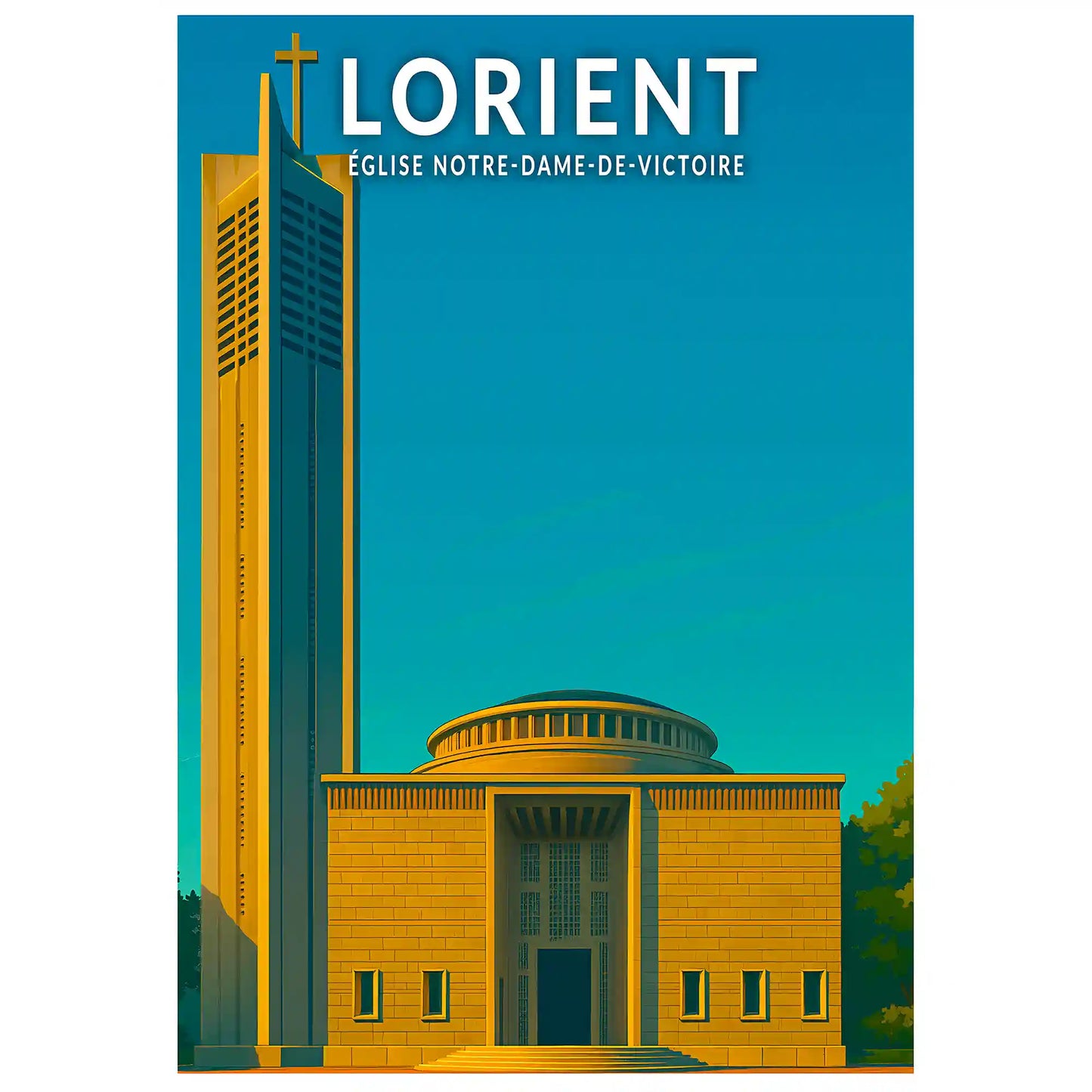 Affiche - Lorient - Église Notre-Dame de Victoire