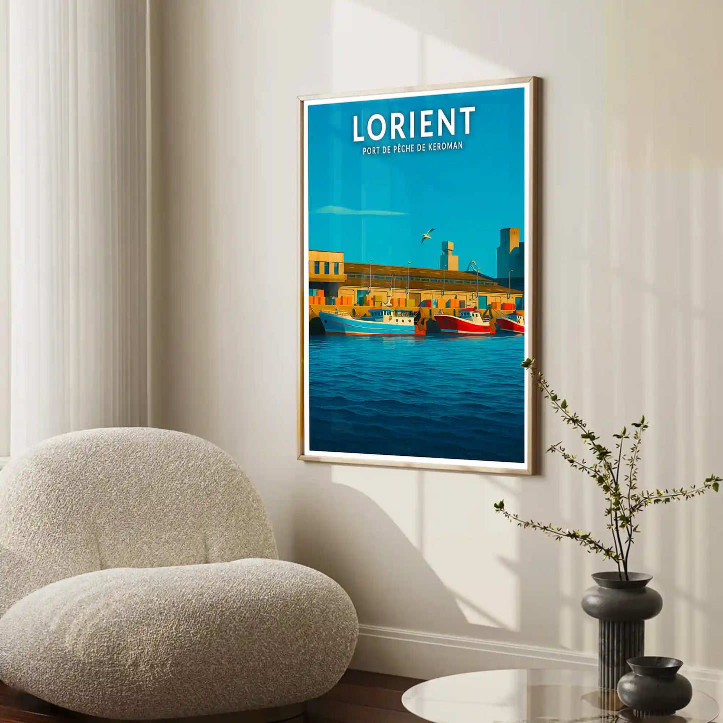 Affiche - Lorient - Port de pêche de Keroman