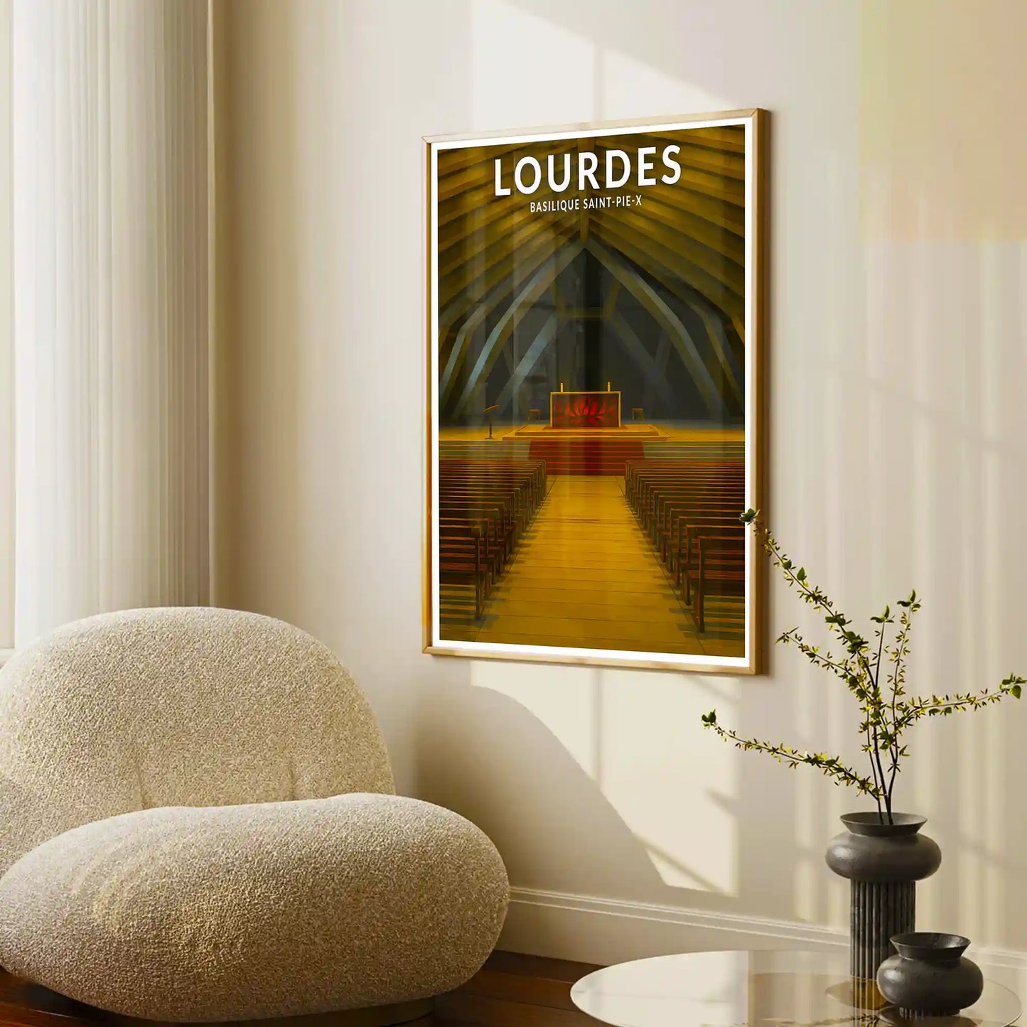 Affiche - Lourdes - Basilique Saint-Pie-X
