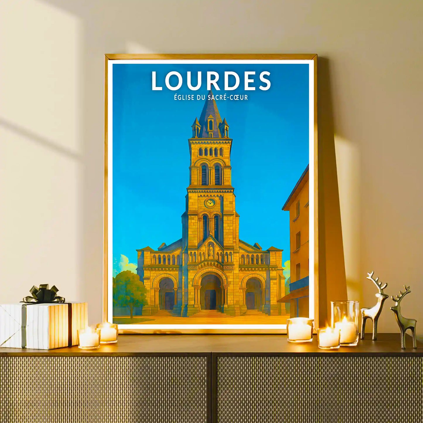 Affiche - Lourdes - Église du Sacré-Coeur