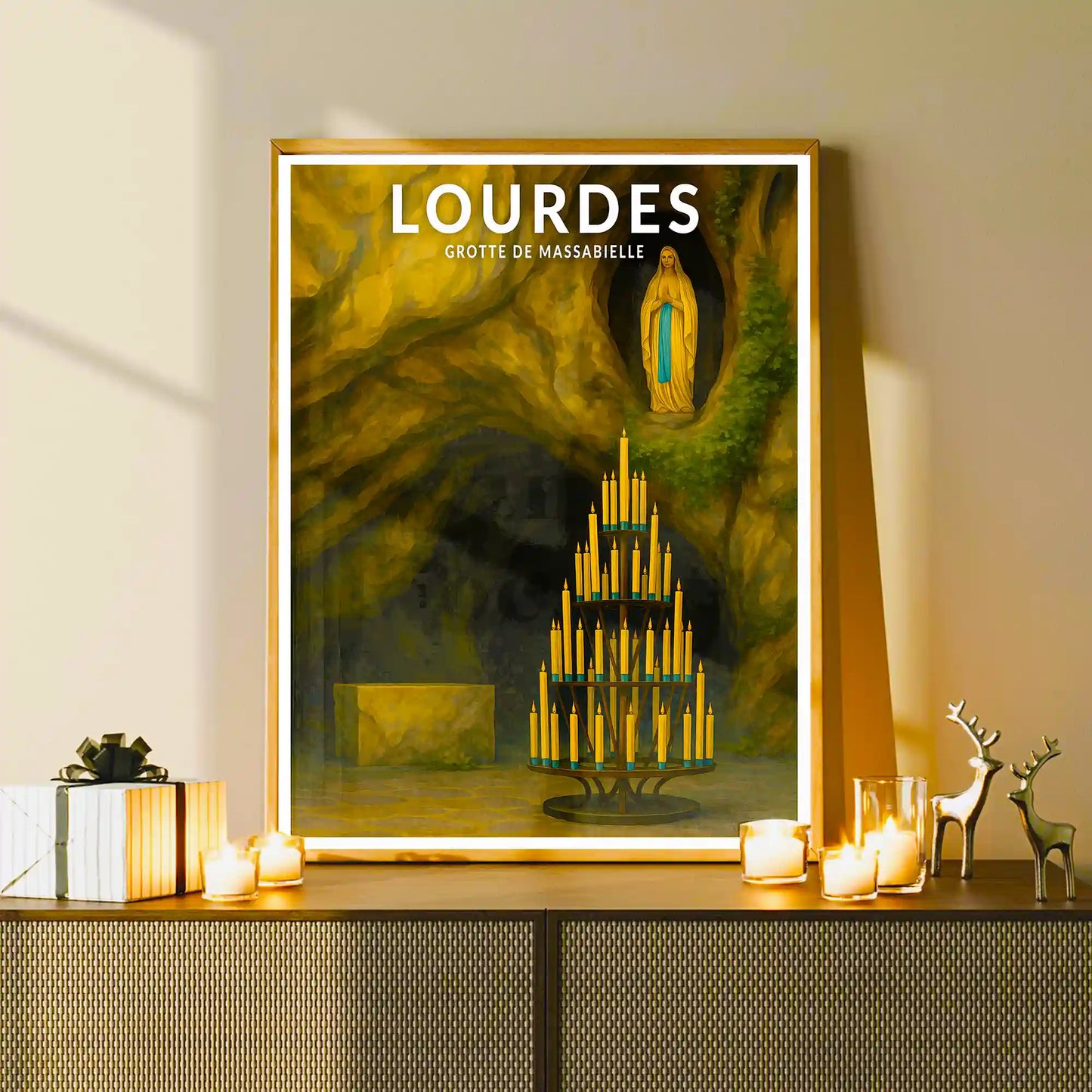 Affiche - Lourdes - Grotte de Massabielle