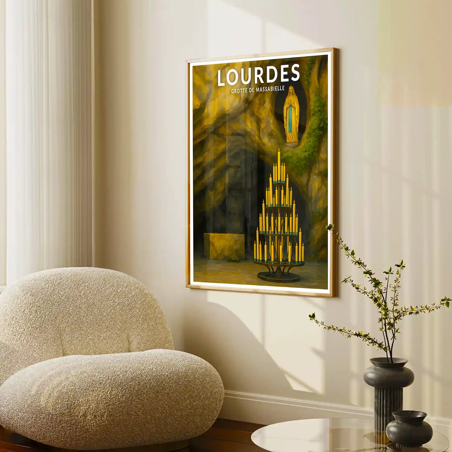 Affiche - Lourdes - Grotte de Massabielle