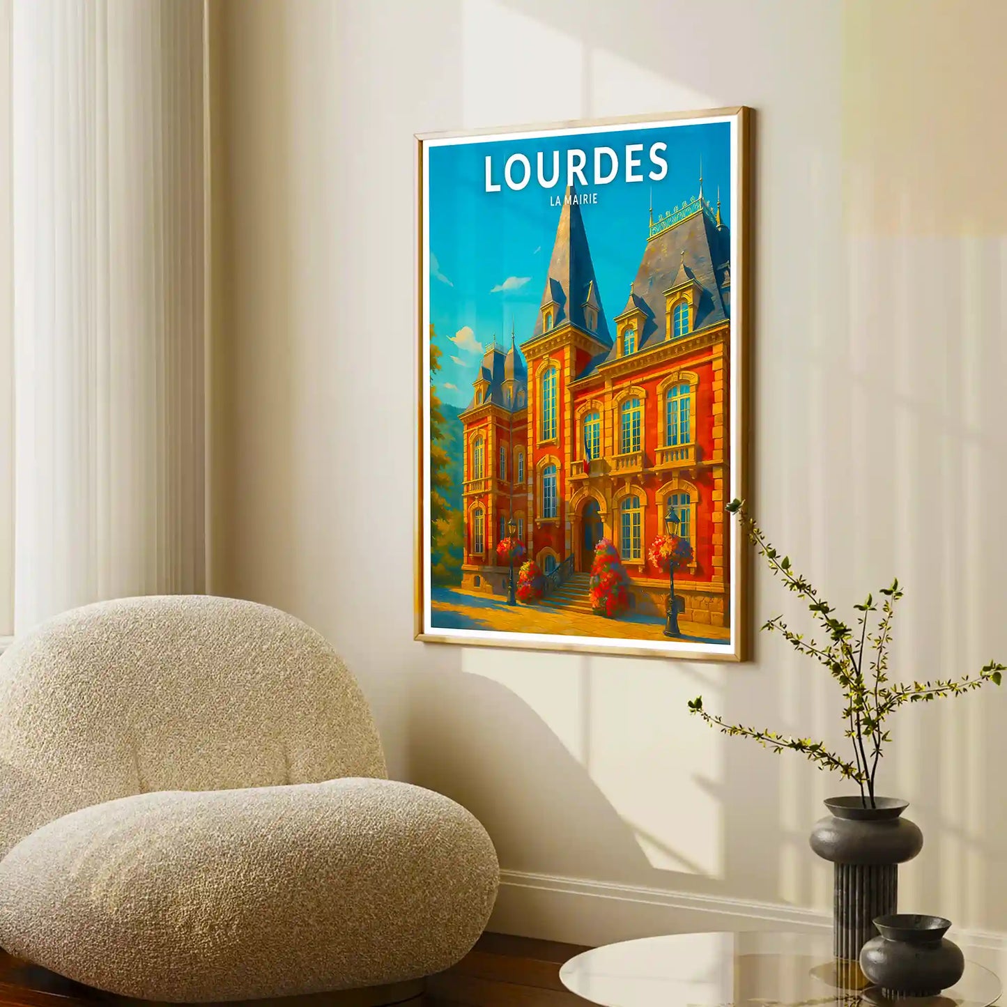 Affiche - Lourdes - La Mairie