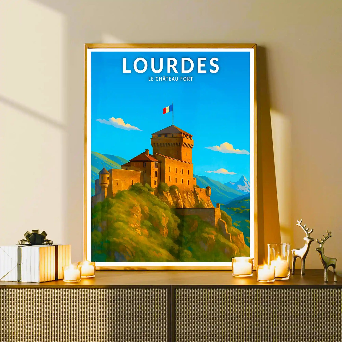 Affiche - Lourdes - Le Château Fort