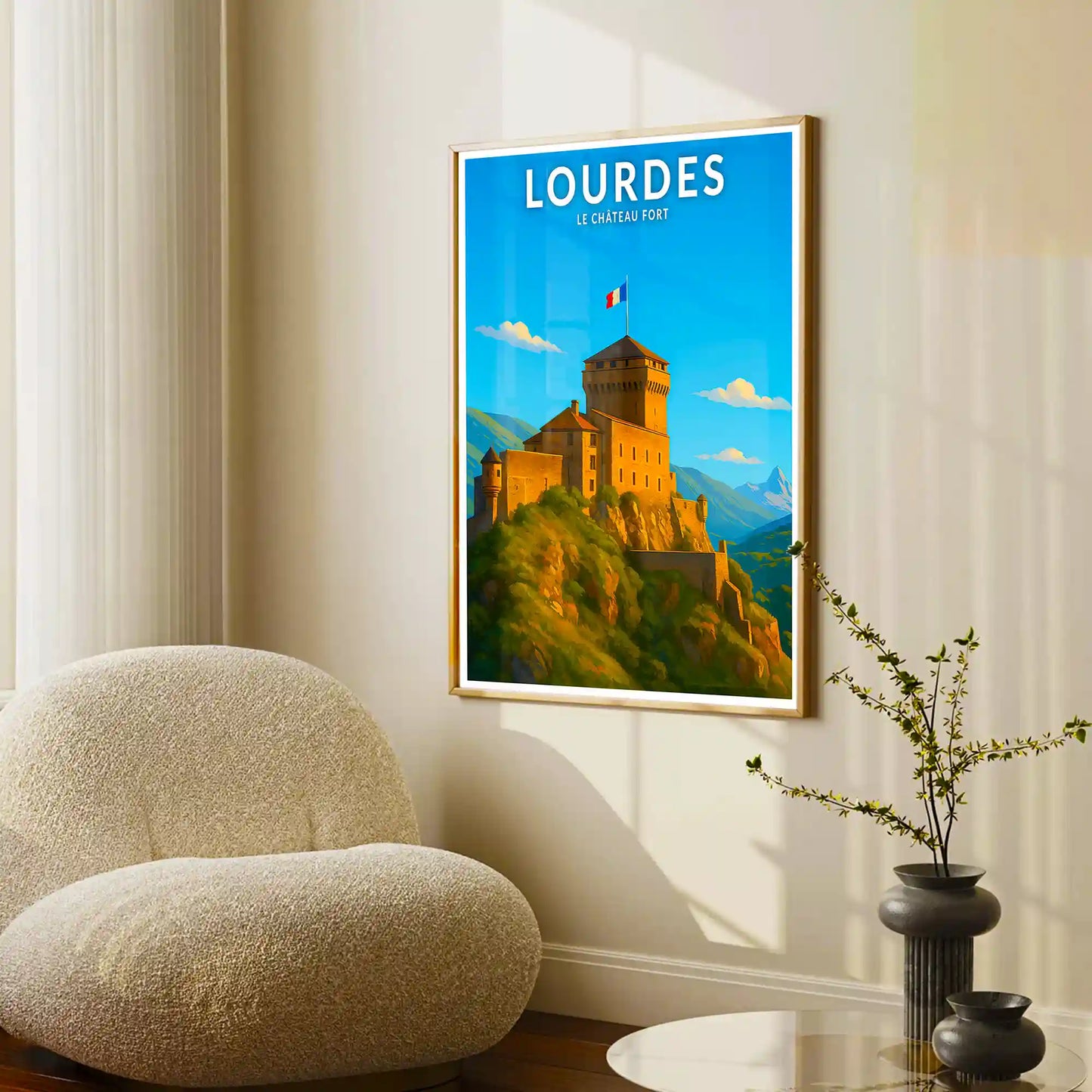 Affiche - Lourdes - Le Château Fort